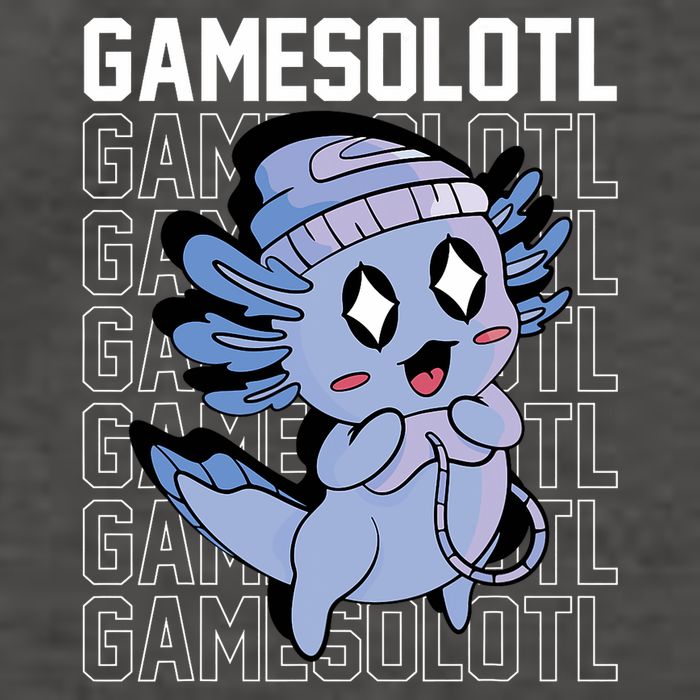 Whimsical Blue Axolotl With Gaming Sports Cap And Scarf Vector Backpack