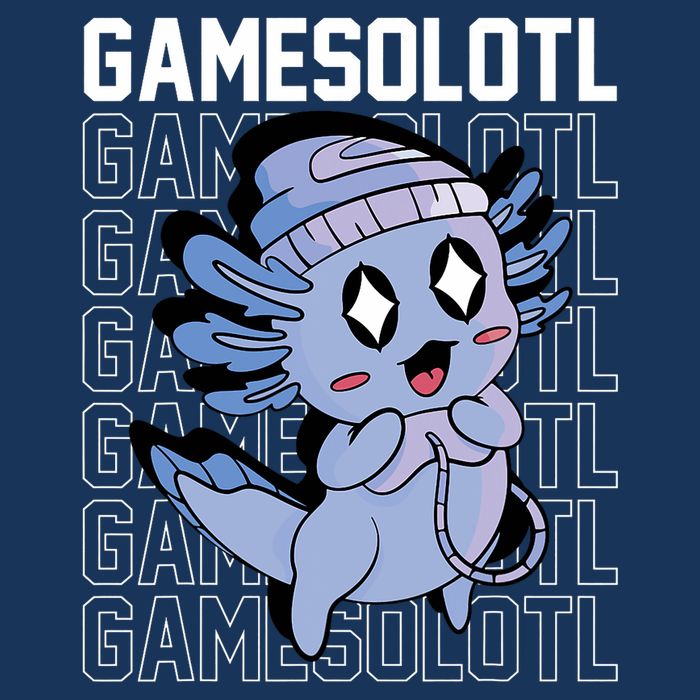Whimsical Blue Axolotl With Gaming Sports Cap And Scarf Infant Baby Jersey Bodysuit