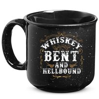 Whiskey Bent And Hellbound Shirts Funny Whiskey Bourbon 15oz Campfire Ceramic Mug