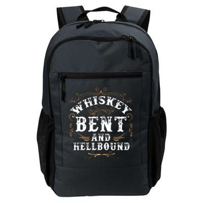 Whiskey Bent And Hellbound Shirts Funny Whiskey Bourbon Daily Commute Backpack