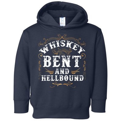 Whiskey Bent And Hellbound Shirts Funny Whiskey Bourbon Toddler Hoodie