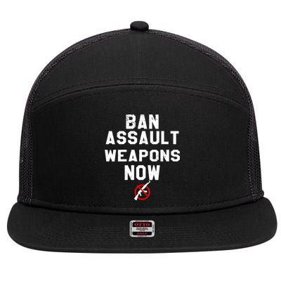 Womens Ban Assault Weapons Now Anti Gun March 7 Panel Mesh Trucker Snapback Hat