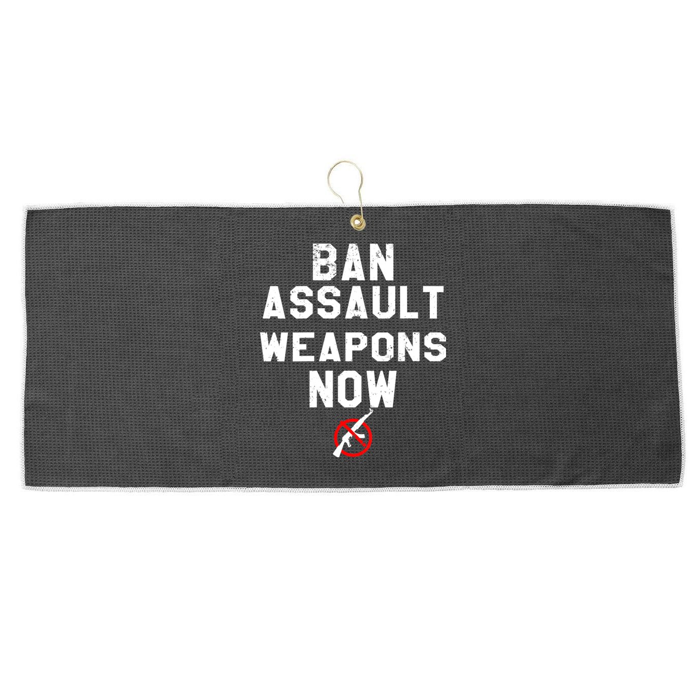 Womens Ban Assault Weapons Now Anti Gun March Large Microfiber Waffle Golf Towel