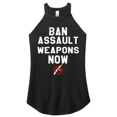 Womens Ban Assault Weapons Now Anti Gun March Women's Perfect Tri Rocker Tank