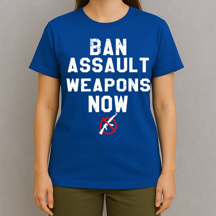 Womens Ban Assault Weapons Now Anti Gun March T-Shirt