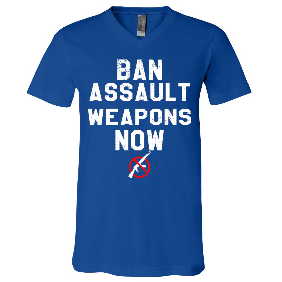 Womens Ban Assault Weapons Now Anti Gun March V-Neck T-Shirt