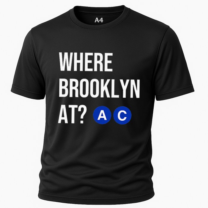 Where Brooklyn At Ac Nyc Train Cooling Performance Crew T-Shirt