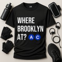 Where Brooklyn At Ac Nyc Train Cooling Performance Crew T-Shirt