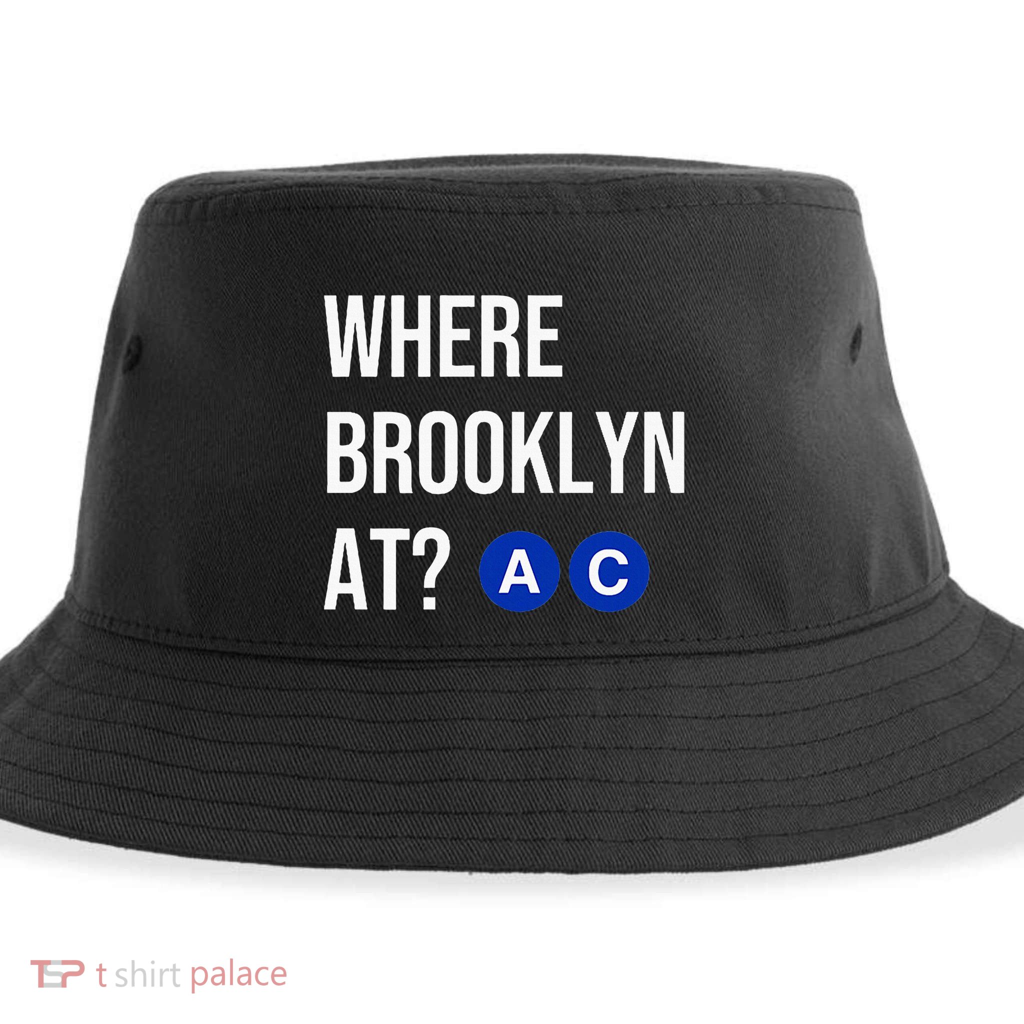 Where Brooklyn At Ac Nyc Train Sustainable Bucket Hat