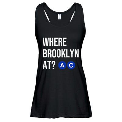 Where Brooklyn At Ac Nyc Train Ladies Essential Flowy Tank