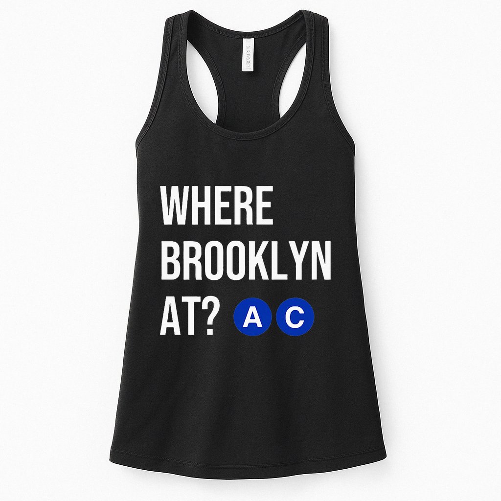 Where Brooklyn At Ac Nyc Train Womens Tank Top