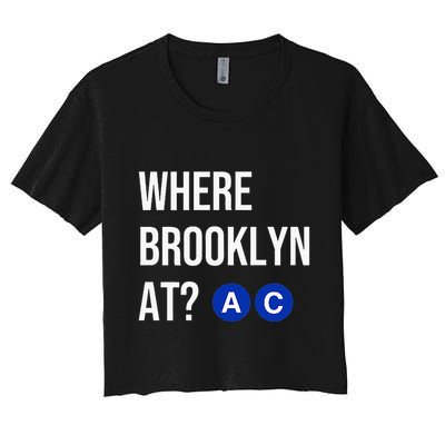 Where Brooklyn At Ac Nyc Train Crop Top
