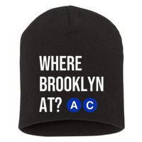 Where Brooklyn At Ac Nyc Train Short Acrylic Beanie