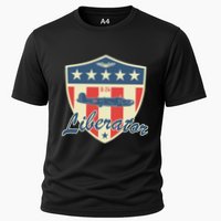 Ww2 Bomber Airplane 24 Liberator Cooling Performance Crew T-Shirt