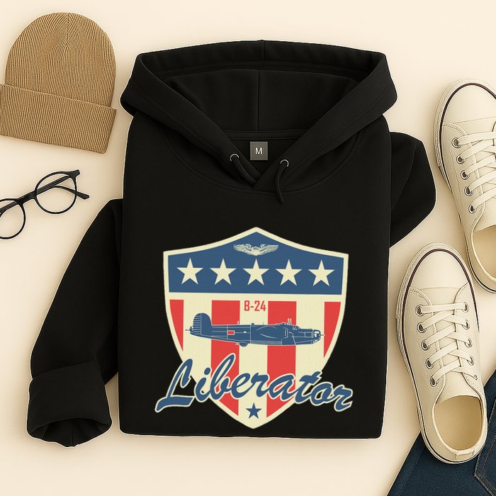 Ww2 Bomber Airplane 24 Liberator Hoodie
