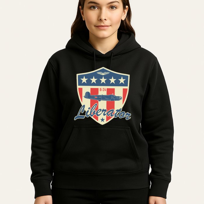 Ww2 Bomber Airplane 24 Liberator Hoodie