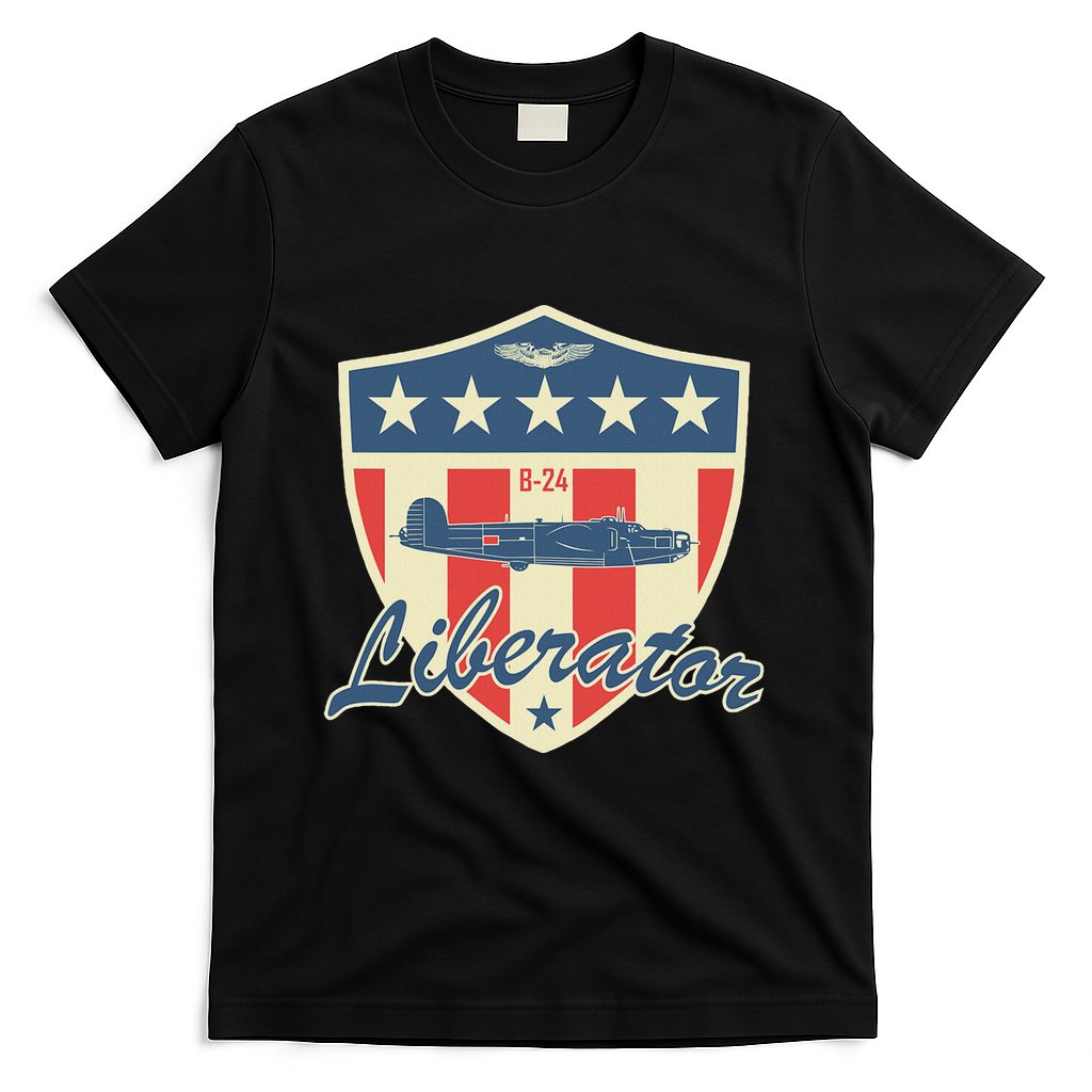 Ww2 Bomber Airplane 24 Liberator T-Shirt