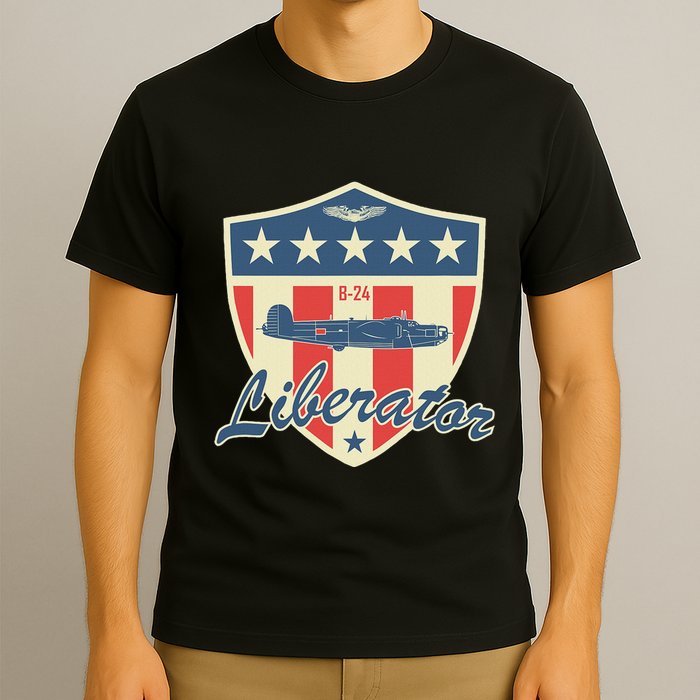Ww2 Bomber Airplane 24 Liberator T-Shirt