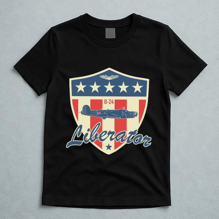 Ww2 Bomber Airplane 24 Liberator T-Shirt