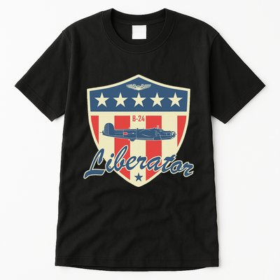 Ww2 Bomber Airplane 24 Liberator Tall T-Shirt