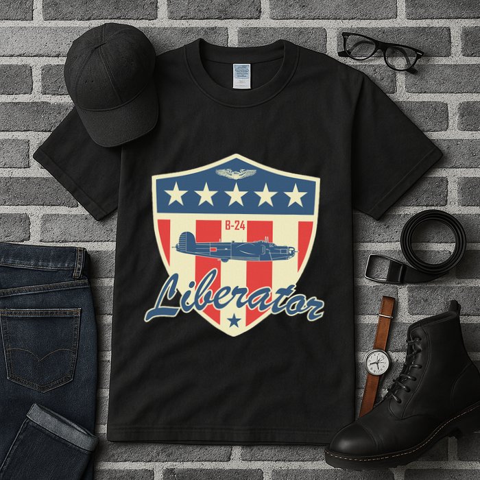 Ww2 Bomber Airplane 24 Liberator Tall T-Shirt