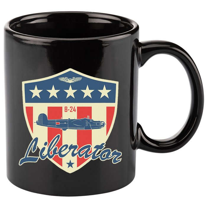 Ww2 Bomber Airplane 24 Liberator 11oz C Handle Ceramic Mug