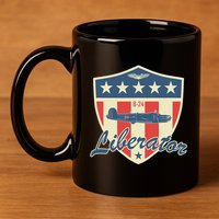 Ww2 Bomber Airplane 24 Liberator 11oz C Handle Ceramic Mug