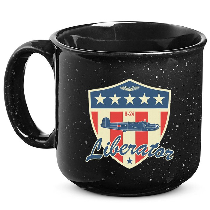 Ww2 Bomber Airplane 24 Liberator 15oz Campfire Ceramic Mug