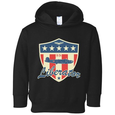 Ww2 Bomber Airplane 24 Liberator Toddler Hoodie