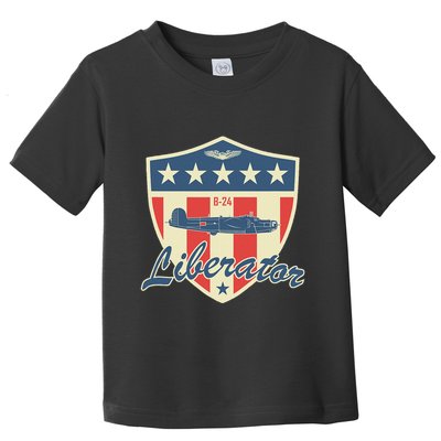 Ww2 Bomber Airplane 24 Liberator Toddler T-Shirt