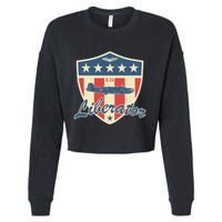 Ww2 Bomber Airplane 24 Liberator Cropped Pullover Crew