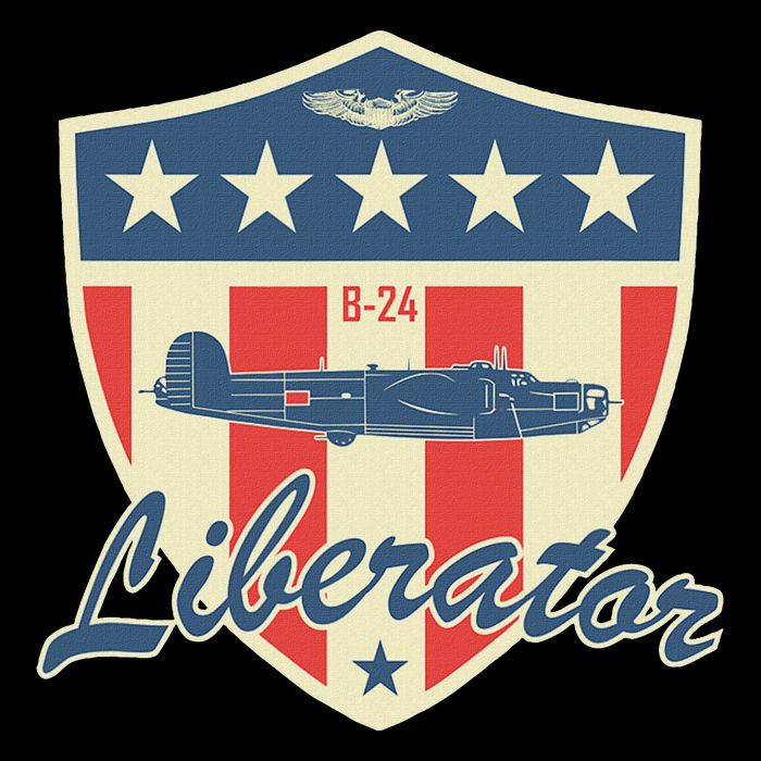 Ww2 Bomber Airplane 24 Liberator Cropped Pullover Crew