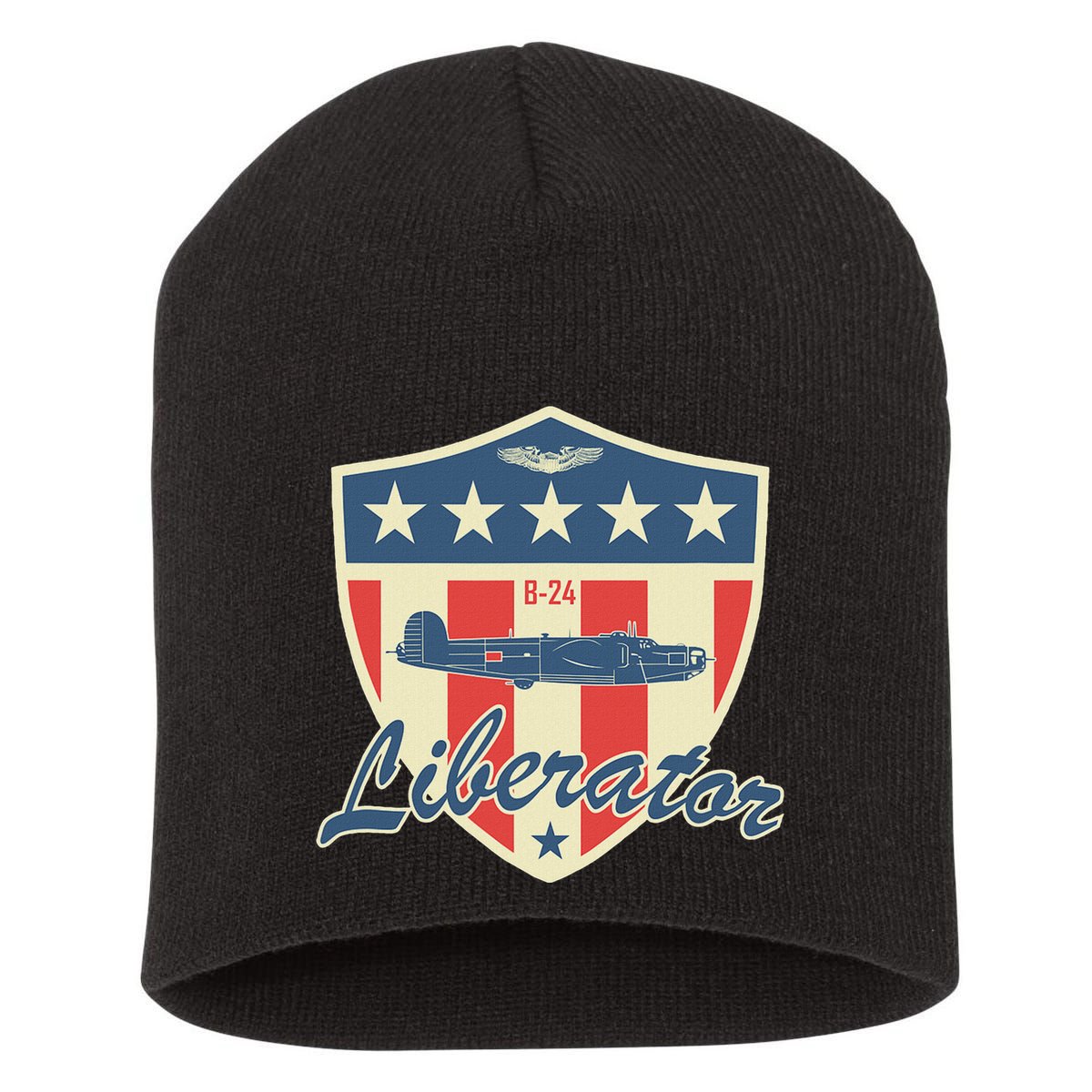 Ww2 Bomber Airplane 24 Liberator Short Acrylic Beanie