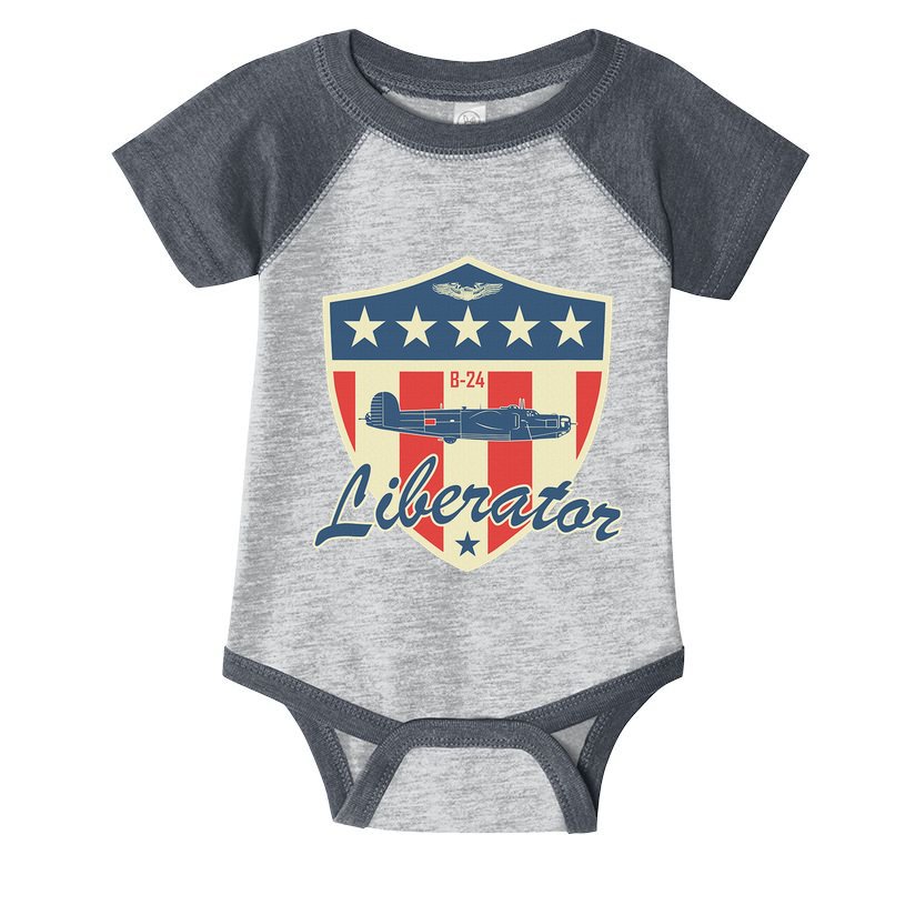 Ww2 Bomber Airplane 24 Liberator Infant Baby Jersey Bodysuit