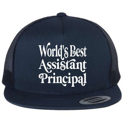 Worlds Best Assistant Principal For Assistant Principals Meaningful Gift Flat Bill Trucker Hat