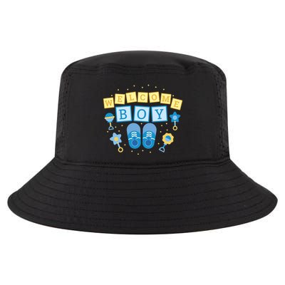 Welcome Baby Boy Gift Cool Comfort Performance Bucket Hat