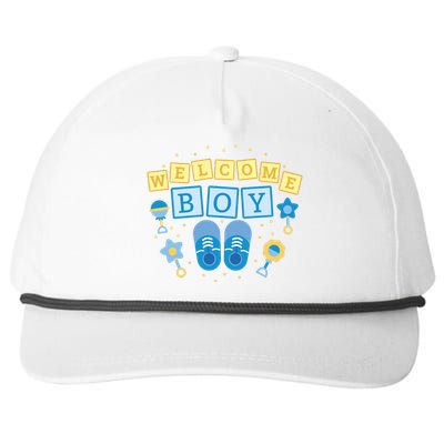 Welcome Baby Boy Gift Snapback Five-Panel Rope Hat