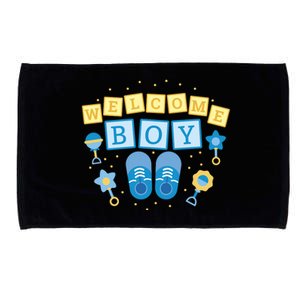 Welcome Baby Boy Gift Microfiber Hand Towel