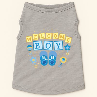 Welcome Baby Boy Gift Doggie Tank