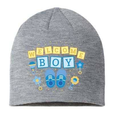 Welcome Baby Boy Gift Sustainable Beanie