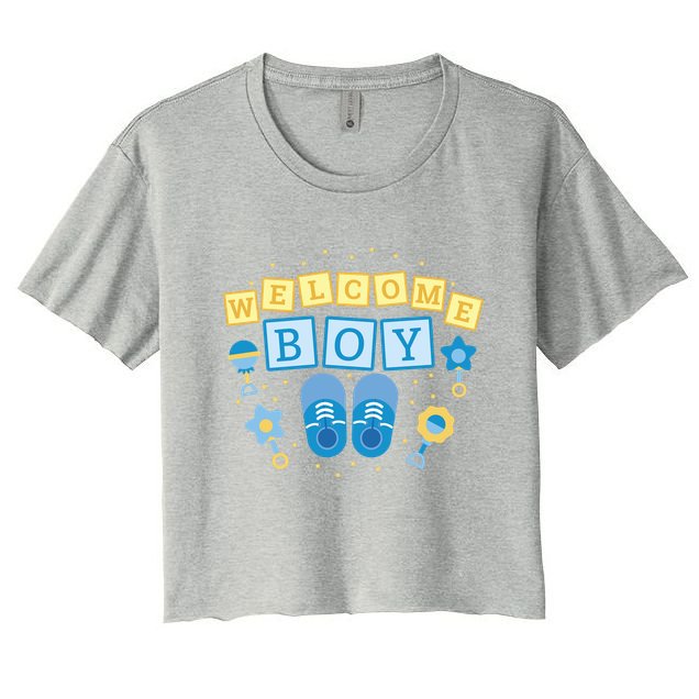Welcome Baby Boy Gift Crop Top