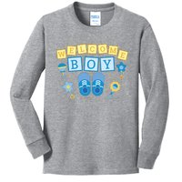 Welcome Baby Boy Gift Kids Long Sleeve Shirt