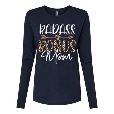 Wife Badass Bonus Mama Funny Step Mom Mothers Day Lady Women Womens Cotton Relaxed Long Sleeve T-Shirt