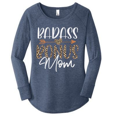 Wife Badass Bonus Mama Funny Step Mom Mothers Day Lady Women Women's Perfect Tri Tunic Long Sleeve Shirt