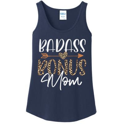 Wife Badass Bonus Mama Funny Step Mom Mothers Day Lady Women Ladies Essential Tank