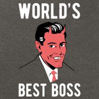 Worlds Best Boss Funny Evil Cotton Canvas Backpack
