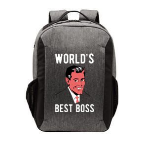 Worlds Best Boss Funny Evil Vector Backpack