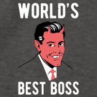 Worlds Best Boss Funny Evil Vector Backpack