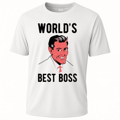 Worlds Best Boss Funny Evil Performance Shirt