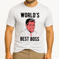 Worlds Best Boss Funny Evil Cooling Performance Crew T-Shirt